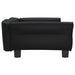 Dog Bed Black 95x55x30 Cm Faux Leather Oionoi