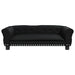 Dog Bed Black 95x55x30 Cm Faux Leather Oionoi