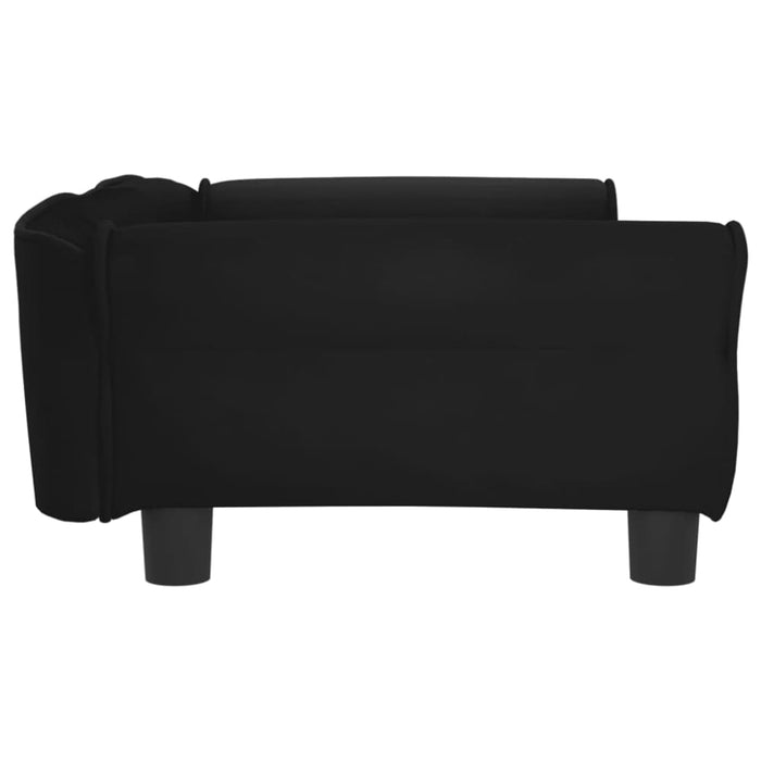 Dog Bed Black 95x55x30 Cm Velvet Oionoa