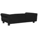 Dog Bed Black 95x55x30 Cm Velvet Oionoa