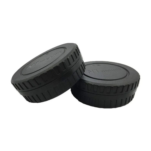 Lc-n1 Black Camera Front Body Cap + rear Lens Cap Cover Kit