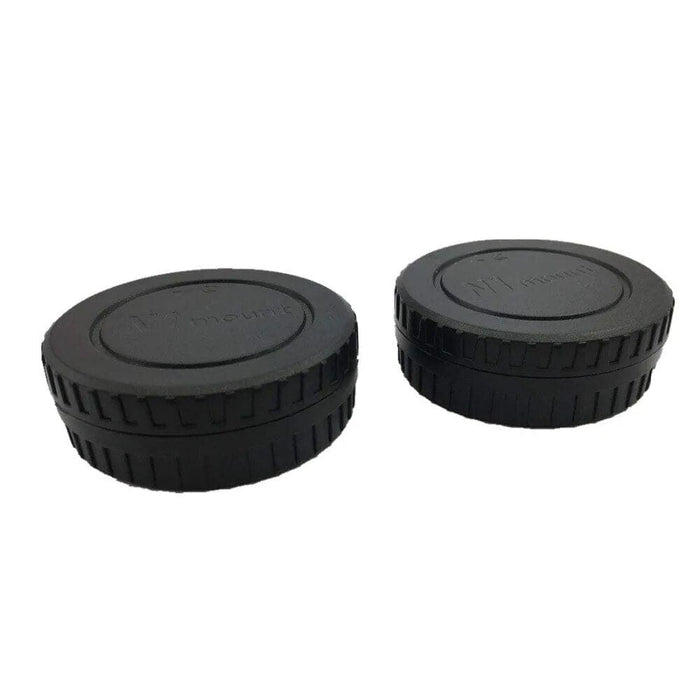 Lc-n1 Black Camera Front Body Cap + rear Lens Cap Cover Kit