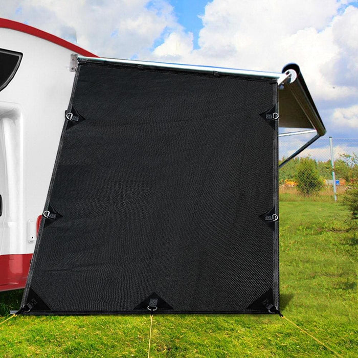 Black Caravan Privacy Screen 1.95 x 2.2m End Wall Or Side