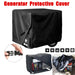 Black Generator Cover Windproof Protective Canopy Shelter