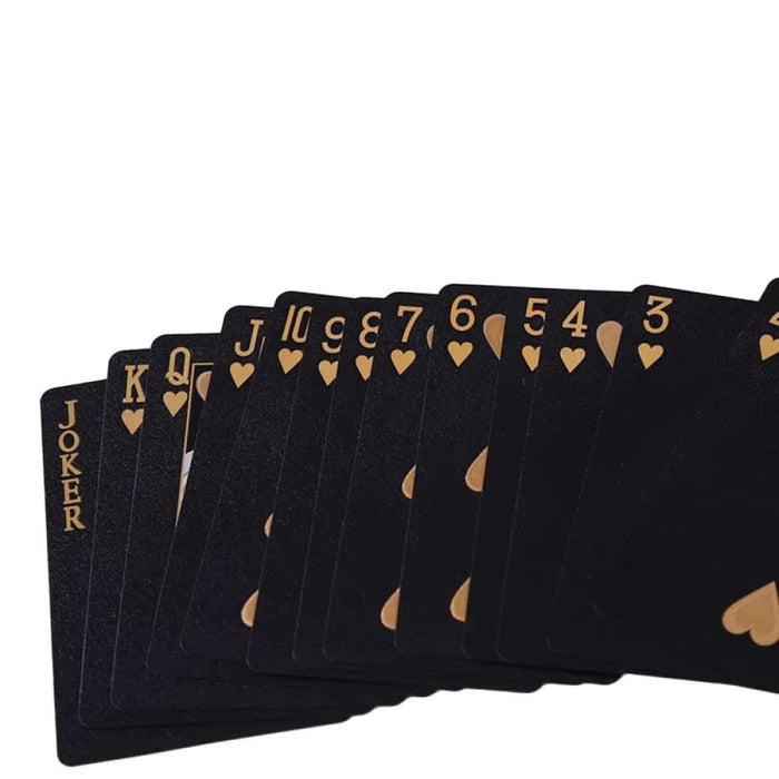 Black Gold Playing Cards Waterproof Poker Suit For Magic