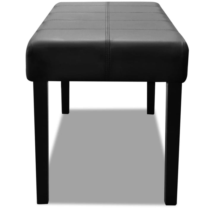 Black High Quality Artificial Leather Bench Xaooba