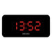 Black Hypertron Alarm Clock With Red Led