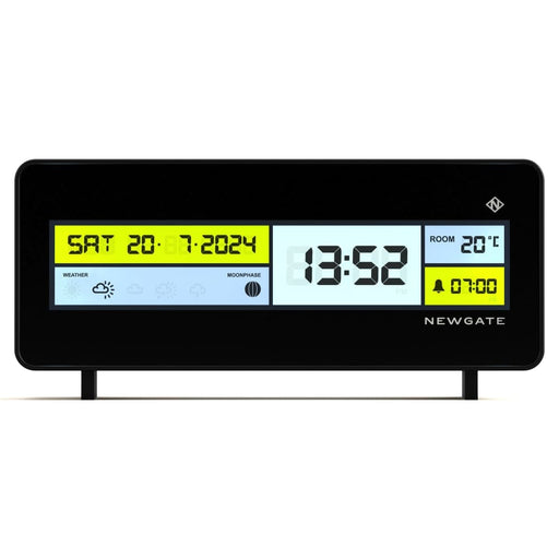 Black Lcd Alarm Clock With Sleek Design