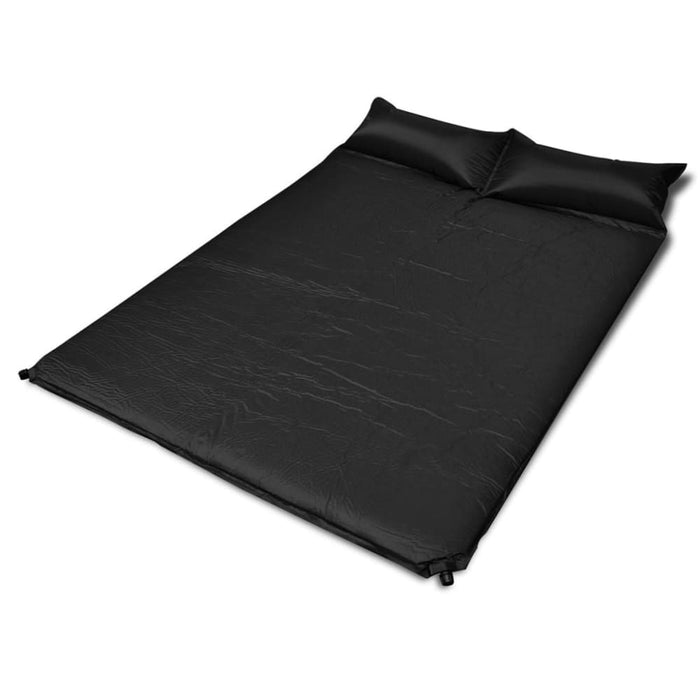 Black Self-inflating Sleeping Mat 190 x 130 5 Cm (double)