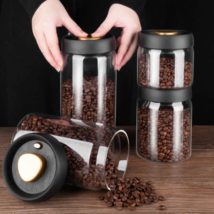 Black Vacuum Sealed Jug Set For Fresh Food Storage