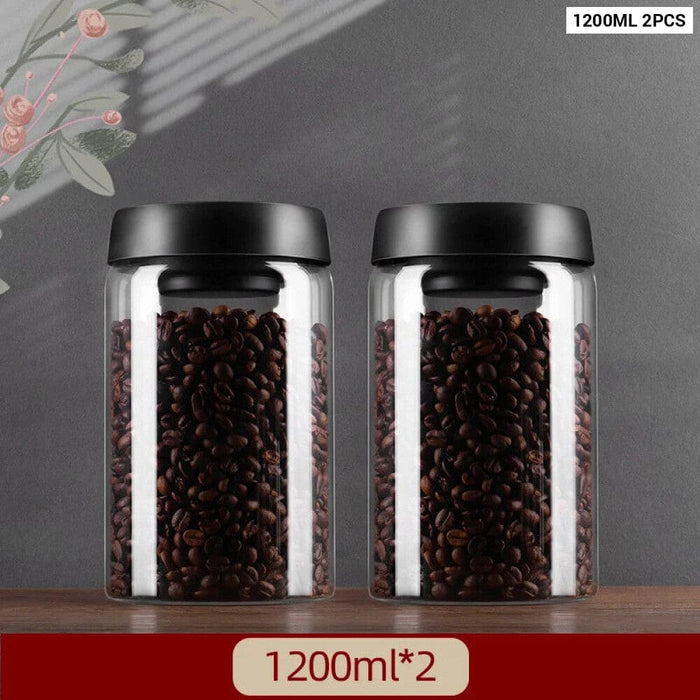 Black Vacuum Sealed Jug Set For Fresh Food Storage