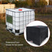 Black Ibc Water Tank Protective Cover 1000 Liters Tote