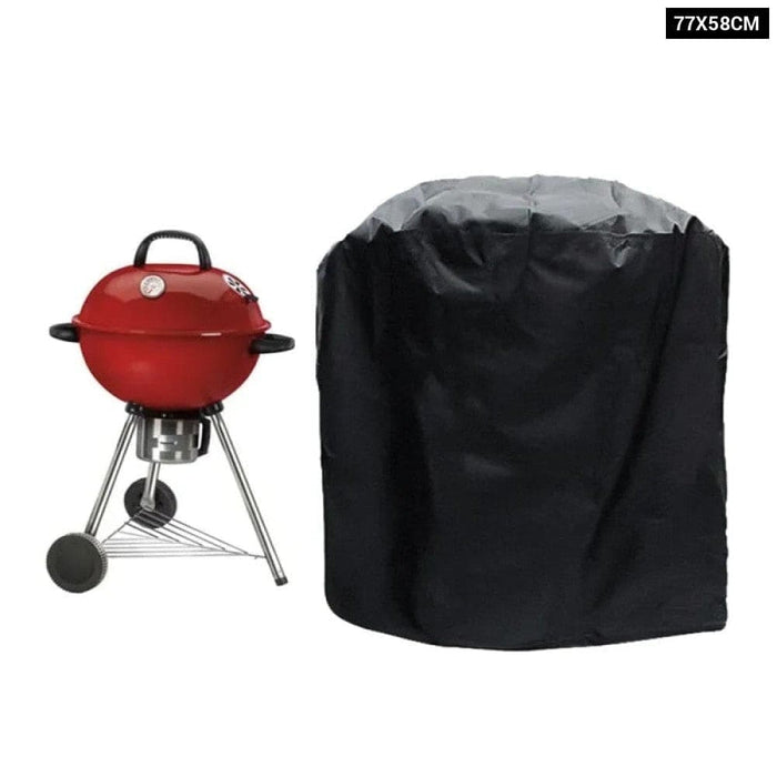 Black Waterproof Bbq Accessories Grill Cover Anti Dust Rain