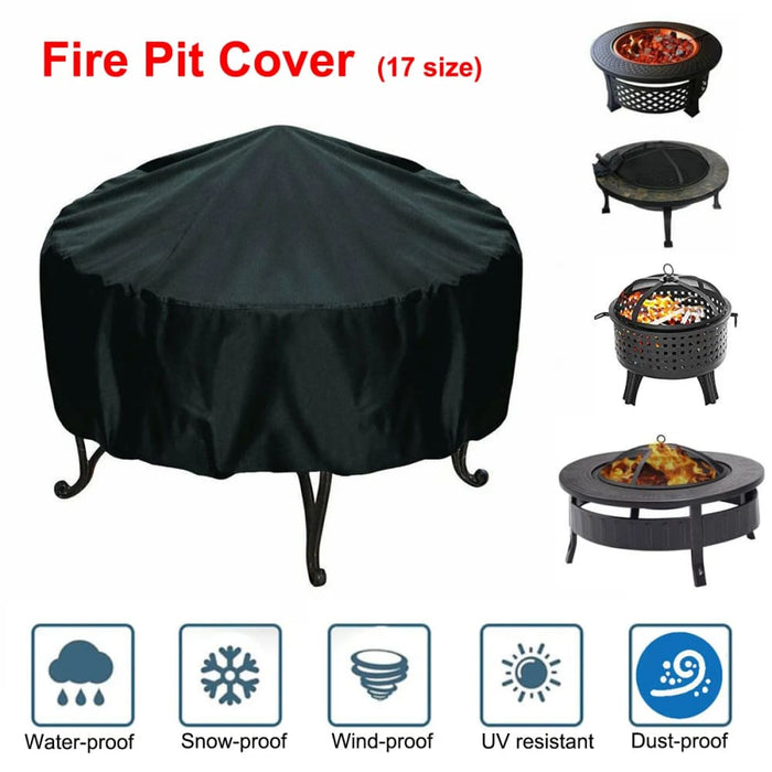 Black Waterproof Bbq Accessories Grill Cover Anti Dust Rain