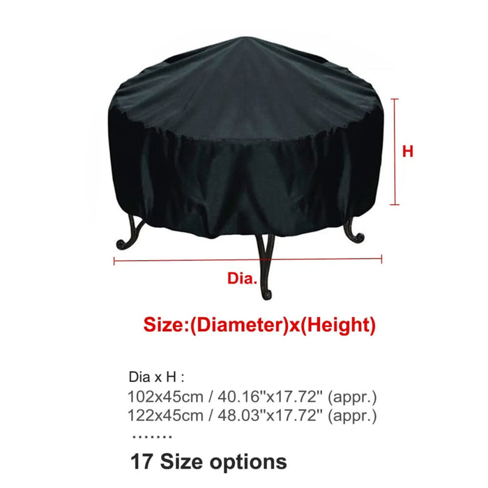 Black Waterproof Bbq Accessories Grill Cover Anti Dust Rain