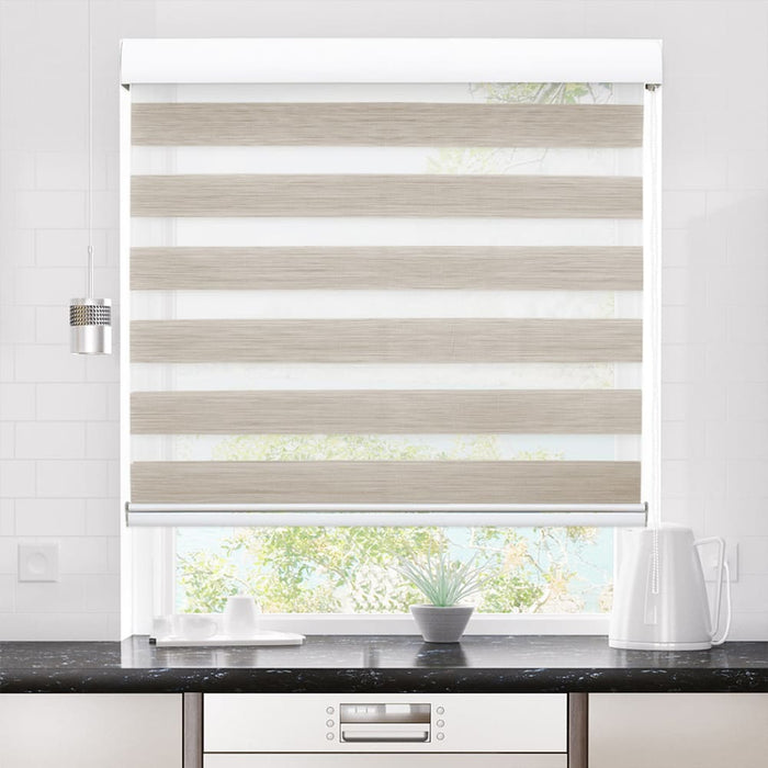 Goslash Picks Blackout Zebra Roller Blind Curtains Double