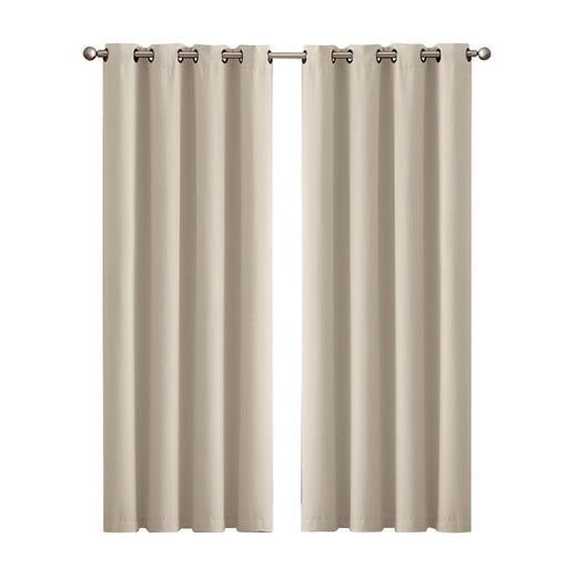 Goslash Picks 2x Blockout Curtains Panels 3 Layers Eyelet