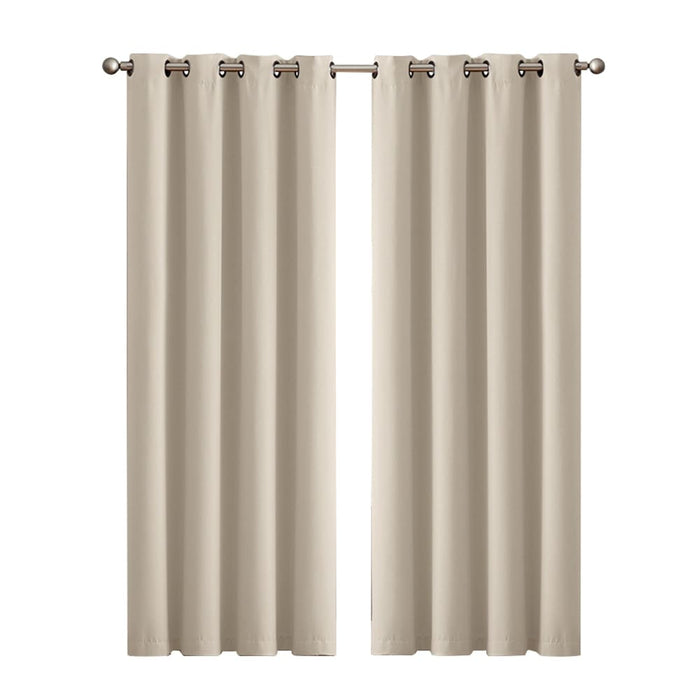 Goslash Picks 2x Blockout Curtains Panels 3 Layers Eyelet