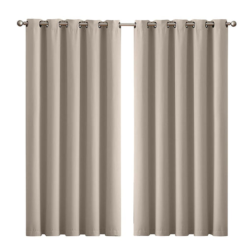 Goslash Picks 2x Blockout Curtains Panels 3 Layers Eyelet