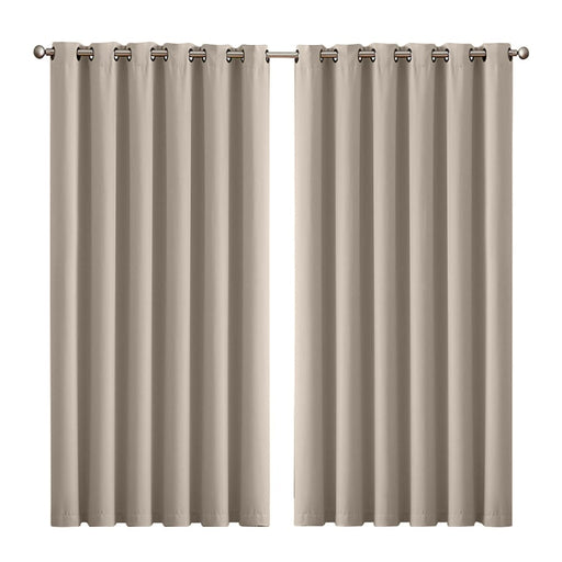 Goslash Picks 2x Blockout Curtains Panels 3 Layers Eyelet