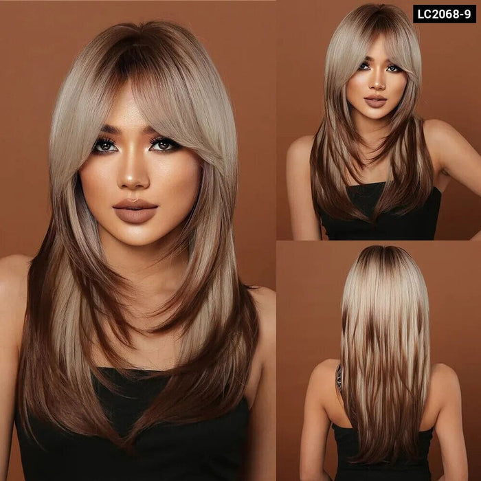 Blonde Shoulder Length Synthetic Wig