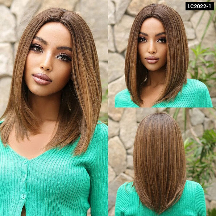 Blonde Shoulder Length Synthetic Wig