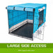 Blue Cage Cover Enclosure For Wire Dog Crate 30in