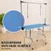 Blue Pet Grooming Salon Table Dual Dog Cat 120cm