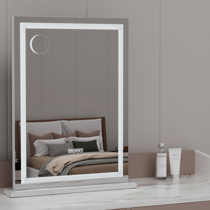 Bluetooth Makeup Mirror 58x80cm Hollywood Vanity With Led