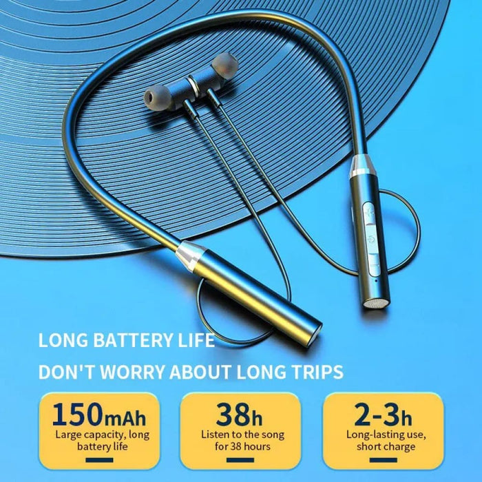 Bluetooth Neck Mounted Earphones For Android Ios Long