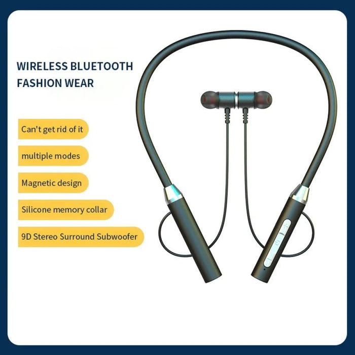 Bluetooth Neck Mounted Earphones For Android Ios Long