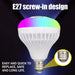 Bluetooth Speaker Led Music Light Bulb Rgb Colour Changing