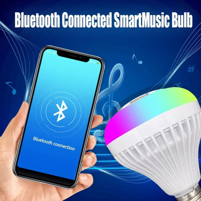 Bluetooth Speaker Led Music Light Bulb Rgb Colour Changing