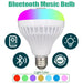 Bluetooth Speaker Led Music Light Bulb Rgb Colour Changing