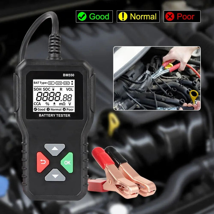 Bm550 Car Battery Analyzer 6v 12v 24v Cca Tool