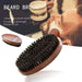 Boar Bristle Beard Brush And Comb Set With Bag