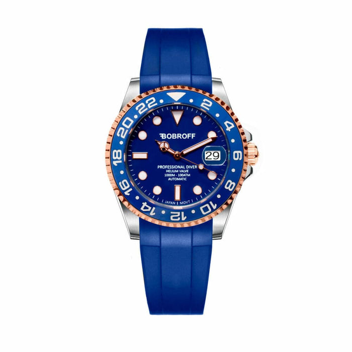 Bobroff Bf0006 Ca Unisex Blue Watch Automatic 41mm