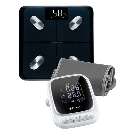 Body Weight Scale And Blood Pressure Monitor Bundle