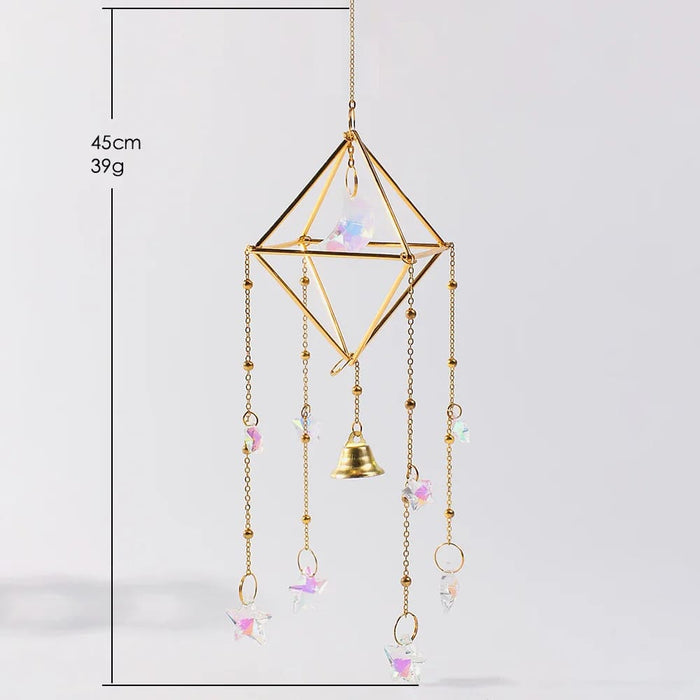 Boho Crystal Wind Chimes For Window Or Garden Decor