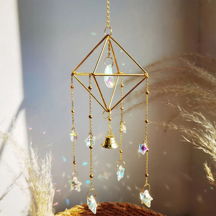 Boho Crystal Wind Chimes For Window Or Garden Decor