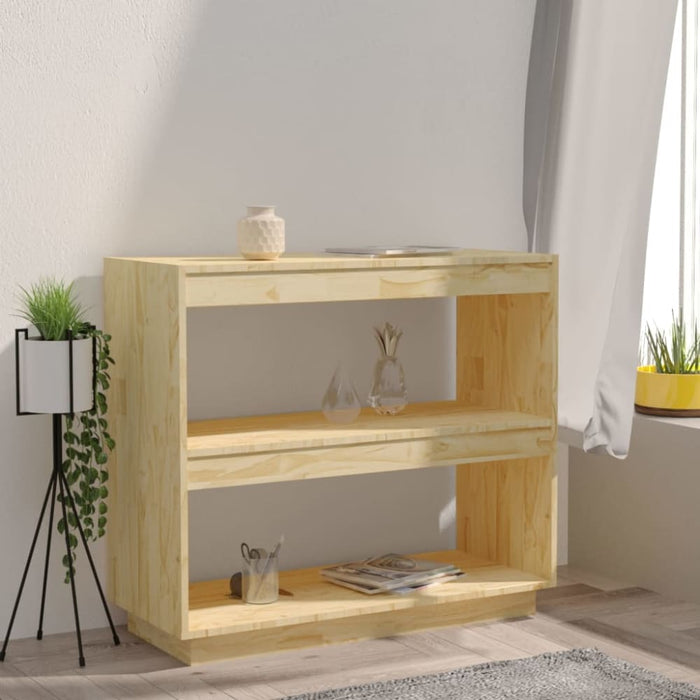 Book Cabinet 80x35x71 Cm Solid Pinewood Nobnik