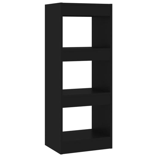 Book Cabinet Room Divider Black 40x30x103 Cm Engineered