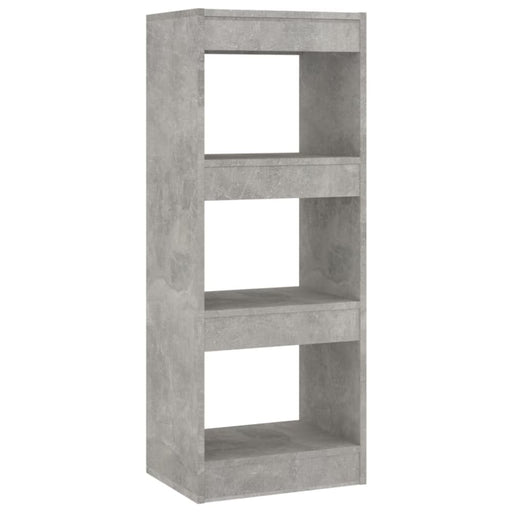 Book Cabinet Room Divider Concrete Grey 40x30x103 Cm