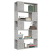 Book Cabinet Room Divider Concrete Grey 80x24x155 Cm