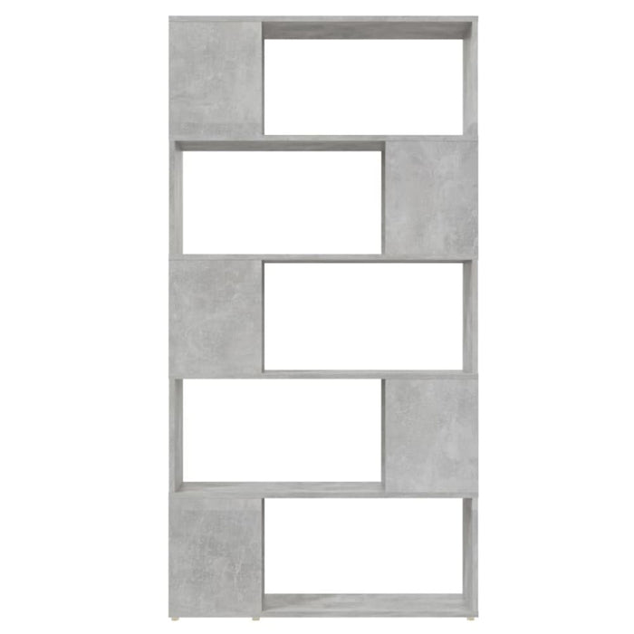 Book Cabinet Room Divider Concrete Grey 80x24x155 Cm