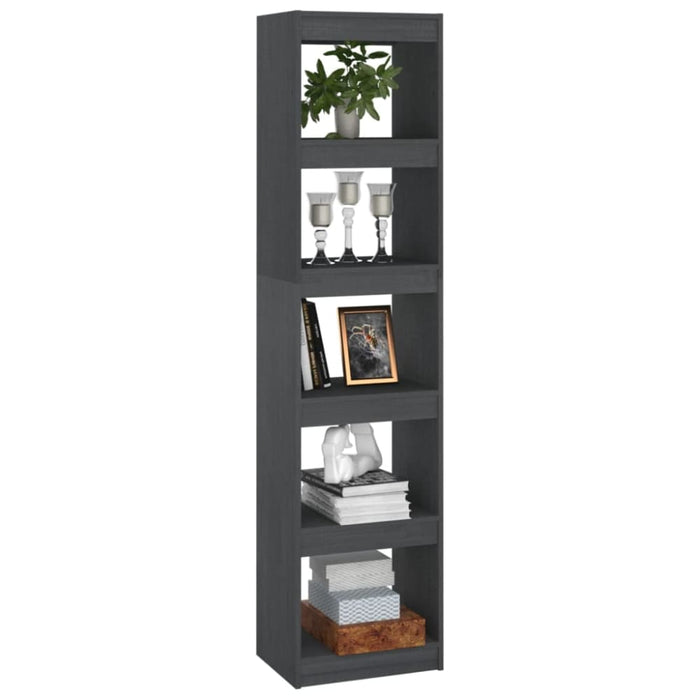 Book Cabinet Room Divider Grey 40x30x167.5 Cm Solid