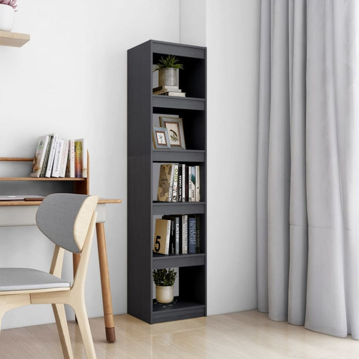 Book Cabinet Room Divider Grey 40x30x167.5 Cm Solid