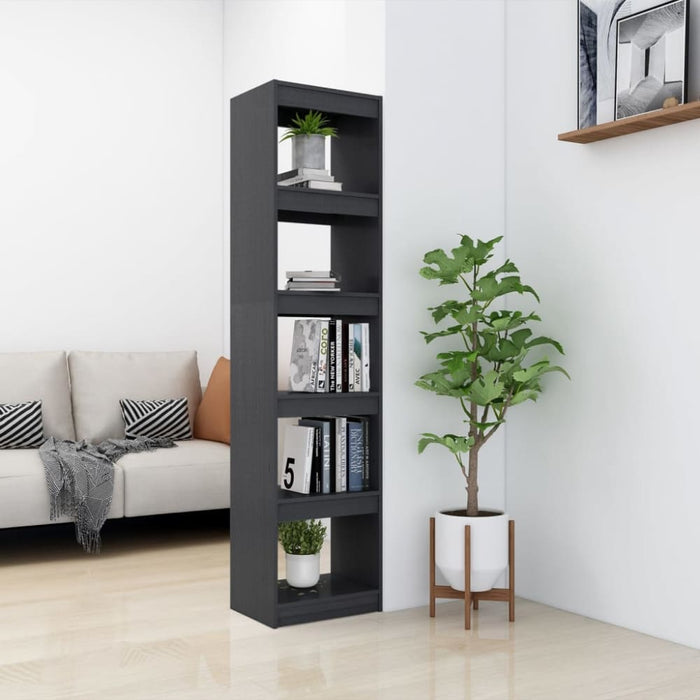 Book Cabinet Room Divider Grey 40x30x167.5 Cm Solid