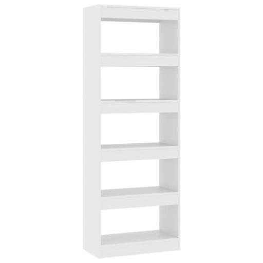 Book Cabinet Room Divider White 60x30x166 Cm Engineered