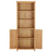 Nz Local Stock-of Bookcase With 2 Doors Solid Oak Wood